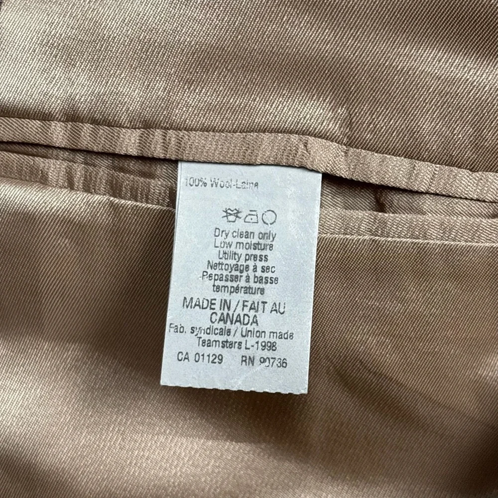 Lauren Ralph Lauren Mens 46L Tan Glen Plaid Wool 3 Button Blazer Jacket Canada